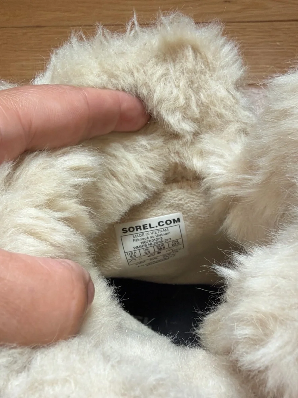 Sorel Tan Suede Faux-Fur Winter Boots with Black Sole